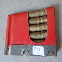 Lame chargeur de manipulation + 6 cartouches en laiton pour G11, K11 ou K31 (M2)