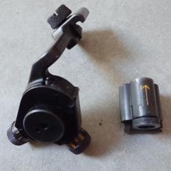 Dioptre + tunnel avec iris pour tir de précision avec fusil Rubin Schmidt K31 Suisse. TBE