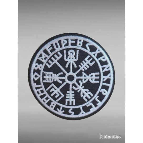 CUSSON VIKING SYMBOLE - PATCH BROD THERMOCOLLANT VALKNUT VALHALLA VIKING 8 CM NORSE