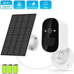 CAMÉRA DE SURVEILLANCE SOLAIRE WIFI FONCTION INTERPHONE - LIVRAISON GRATUITE
