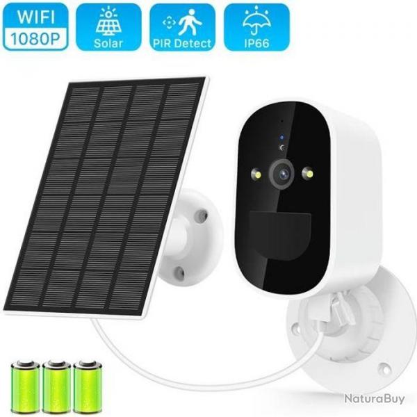 CAMRA DE SURVEILLANCE SOLAIRE WIFI FONCTION INTERPHONE - LIVRAISON GRATUITE