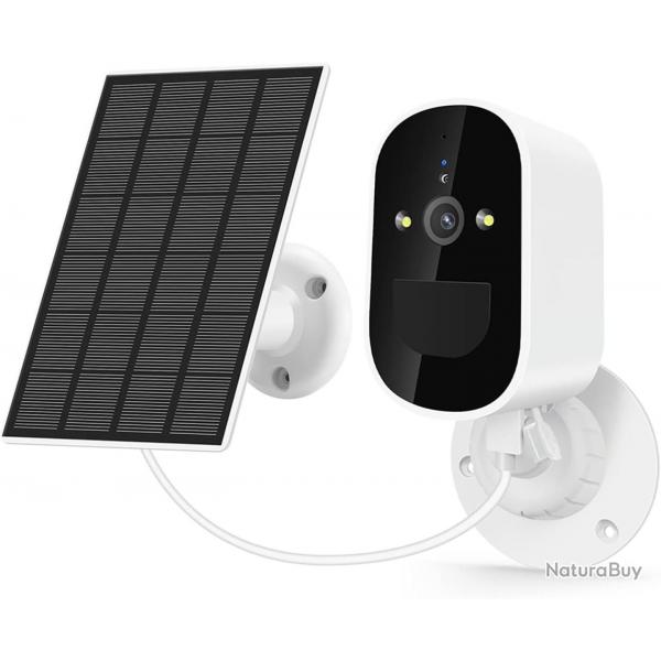 CAMRA DE SURVEILLANCE ET INTERPHONE SOLAIRE WIFI - LIVRAISON GRATUITE