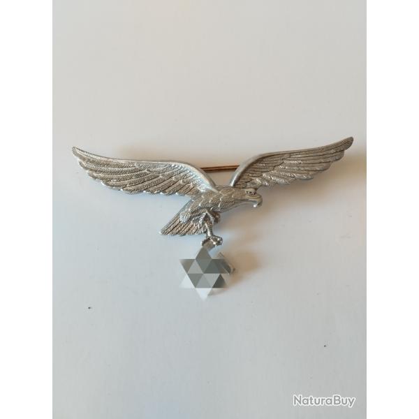 Aigle de poitrine LW alu pour veste tropicale Afrikakorps - 100% ORIGINAL