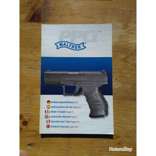 Mode d'emploi Original pour le WALTHER PPQ
