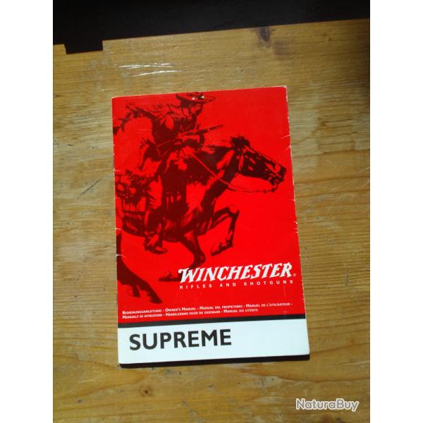manuel winchester supreme fusil  canons superposs