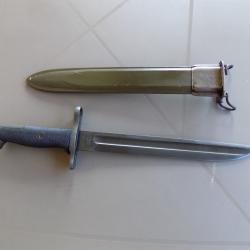 Baïonnette américaine  Modèle 1905-E1 fabricant S.A. 1908 coupe bowie.