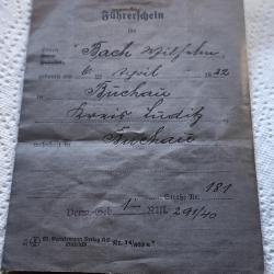 Vieux papier allemand WW2