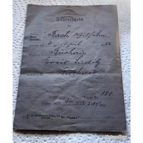 Vieux papier allemand WW2