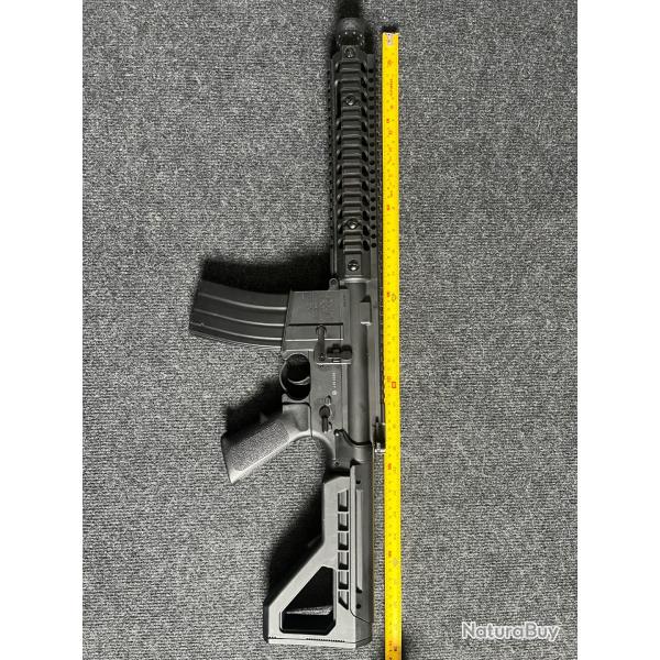 Carabine AR15 gaz CO2 bille acier 4,5mm
