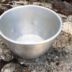 QUART DE POILU alu FRANCE  WW1 WW2 tasse militaire armée   (180525)