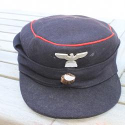 Casquette allemande M43 ou bergmutze de la Reihsbahn