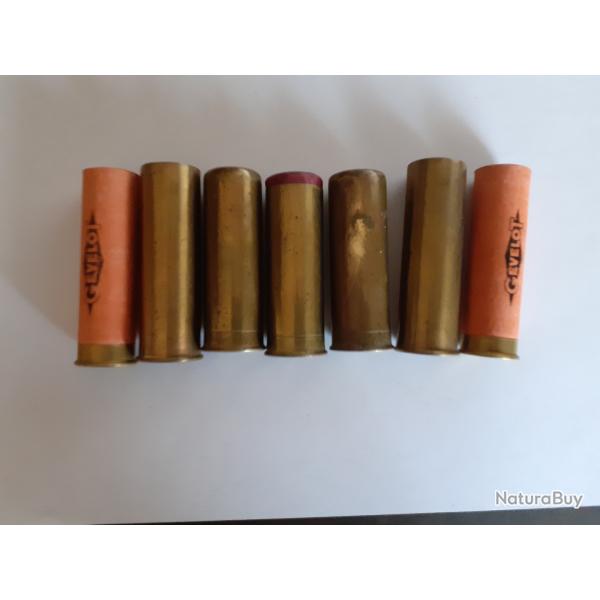 lot d'anciennes cartouches de chasse