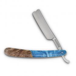 Couteau Rasoir Rough Ryder Pandora Swirl Razor Lame Acier 440 Manche Résine Bleue RR2649