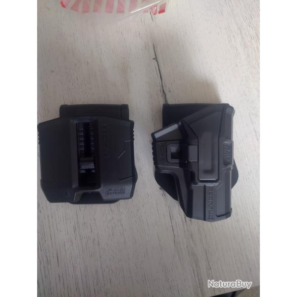 Fab defense Glock 17 19 26 holster et porte chargeur