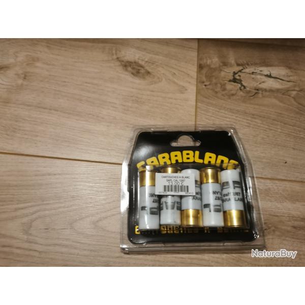 1 boite de 5 cartouches  blanc de marque Carablanc en 12/67