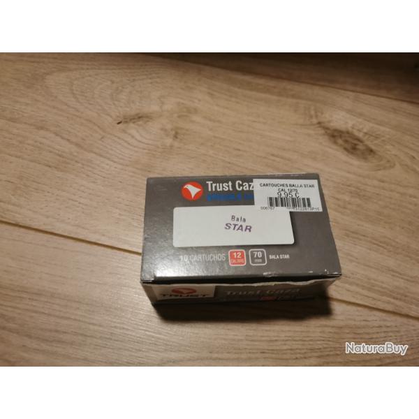 1 boite de 10 balles Slug de marque Trust en 12/70