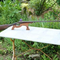 fusil monocanon à chien externe CAL 24  à percussion centrale époque XIX ème PER25BRA001