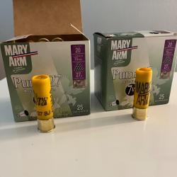 SUPER AFFAIRE 50 CARTOUCHES MARY ARM  CAL 20 PLOMB 7,5 NEUVE PETIT PRIX LIVRAISON OFFERTE !