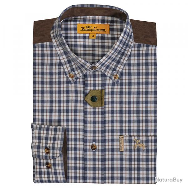 Prix de dpart  1 !! Chemise de chasse Verney Carron Tetras Bleu Taille 2XL