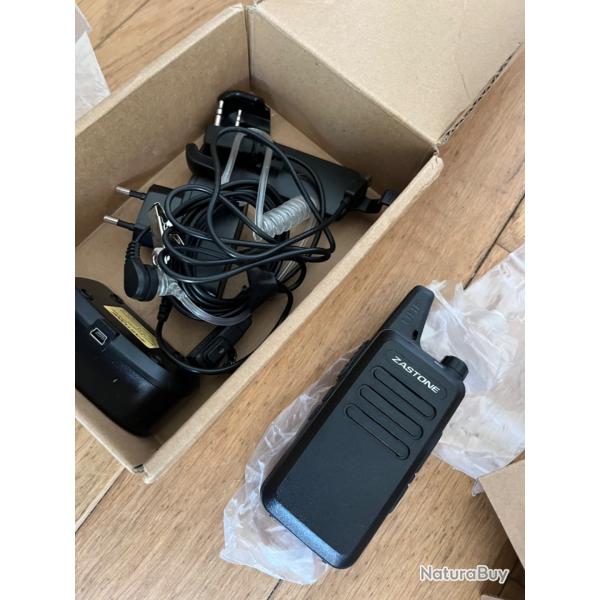 Zastone - Mini walkie-talkie Radio X6 UHF, 400-470MHZ, Portable, communicateur, Radio bidirectionnel