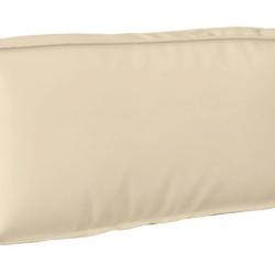 Coussin dossier beige 80x40x12 cm en tissu Oxford pour canapé palette intérieur