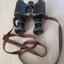 Bonne paire jumelles Huet Paris bien marquées  M G pour Ministère de la Guerre. WW1 14 18 équipement