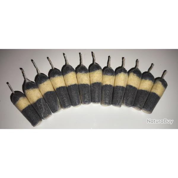 6 balles combustibles PN . 44, charge 1g PNF2 Suisse, emballage soign sous vide