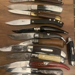 12 Différents couteaux  pliables