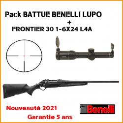 Pack BATTUE carabine à verrou BENELLI LUPO + HAWKE FRONTIER 30 1-6X24 L4A 243 WIN