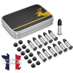 Cartouche amortisseur annulaire snap caps 22lr avec culot de rechange - Stock France