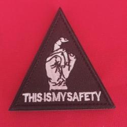 écusson security scratch 7/7cm