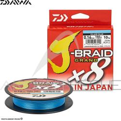 Tresse DAIWA J Braid Grand X8 Bleue 135m PE1.2 (Ø 0.16mm)