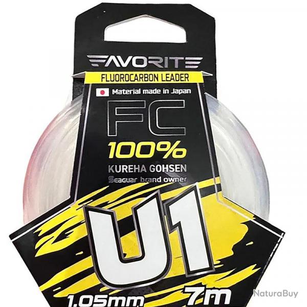 Fils fluorocarbone Favorite U1 X Seaguar 7m  0.74mm