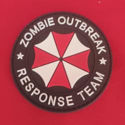 ecusson pvc 3d zombie  système scratch diamètre 9 cm