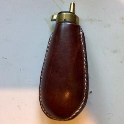 POIRE À POUDRE CUIR PEDERSOLI