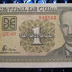 CUBA  billet de 1 peso 2004 superbe (José Marti)
