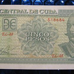 CUBA  billet de 5 peso  2011  (Antonio Maceo ttb