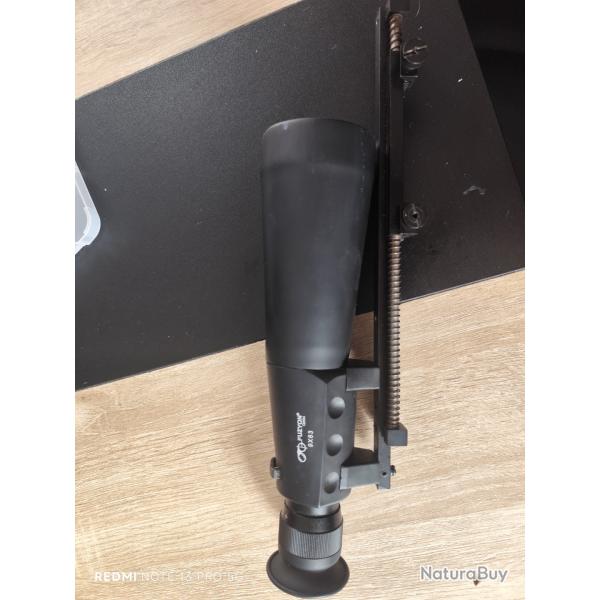 Lunette de hutte plus compensateur de recul 12/89