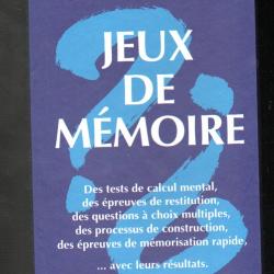 jeux de mémoire  de thierry m.carabin