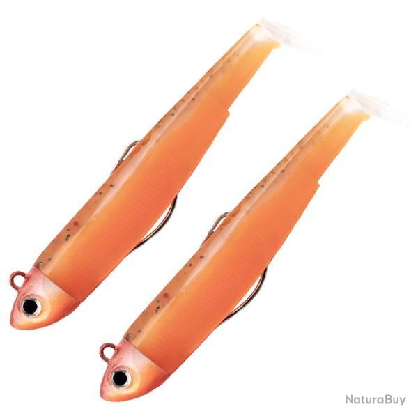Double Combo Black Minnow 90 Off Shore - 9cm - 10g - Blue - Orange Glow