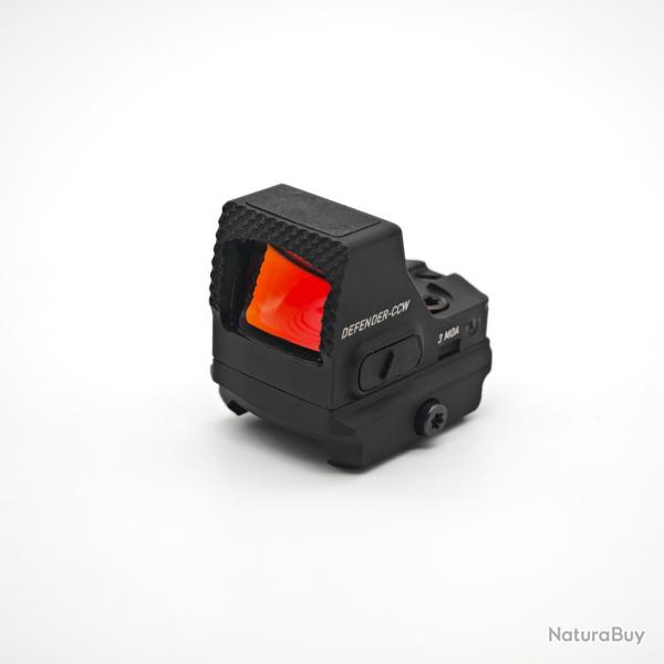Tactique Defender-CCW Micro 3 MOA noir rouge point vue bouclier anti-choc