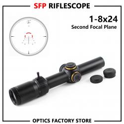 lunette de visée pour fusil 30mm 1-8x24 LIVRAISON GRATUITE