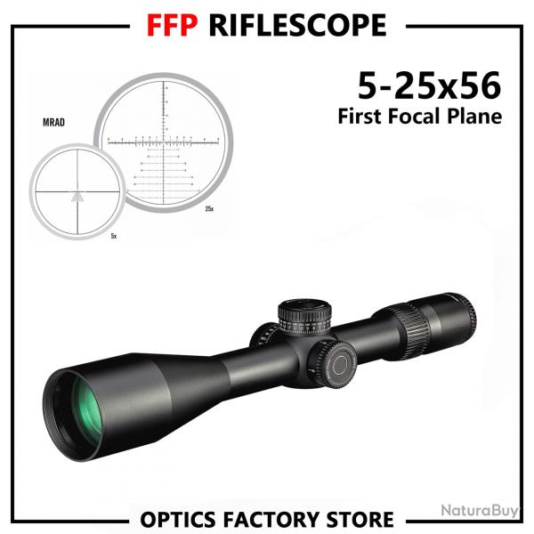 lunette de vise pour fusil 30mm 5-25x56 LIVRAISON GRATUITE