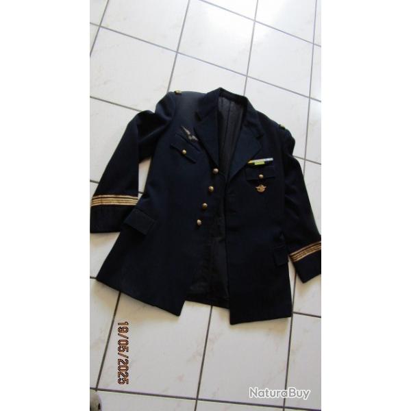 veste sortie commandant officier mcanicien liseret violet arme air guerre Indochine TBE