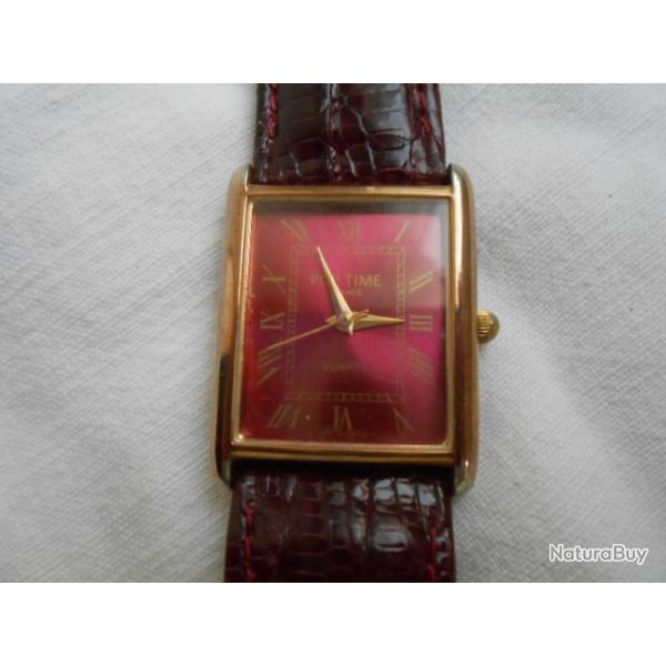 belle tank pop time (faon tank cartier ) mixte , quartz