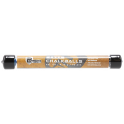 Billes craie bleue P2P noyau acier - Cal 68 - 10