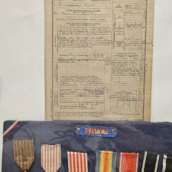 Cadre de médailles francaise
