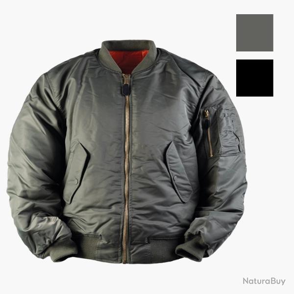 Bombers MA-1 US Flight Jacket Rversible Noir, XXL