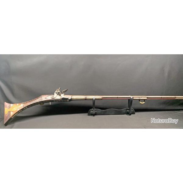 SUPERBE FUSIL A SILEX MOUKHALA, XIX SIECLE, MAGHREB, ALGERIE, MAROC, JEZAIL, TUFEK