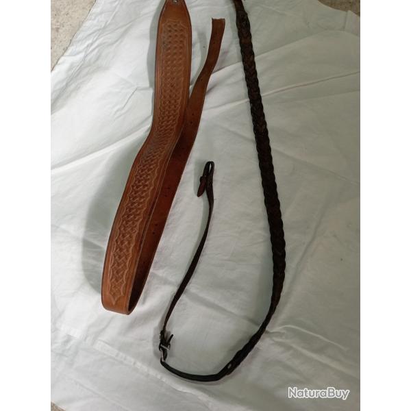 Lot bretelles de carabine ou fusil